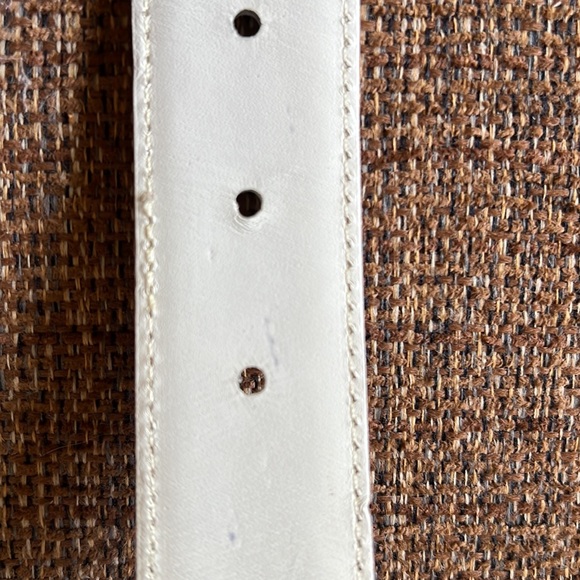 Brighton White Belt with Silver Buckle main image 9